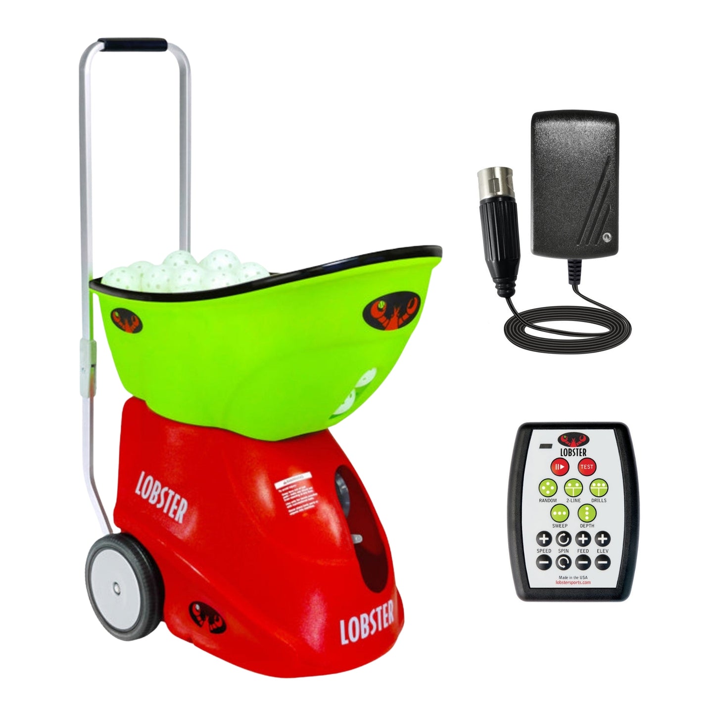 PICKLE CHAMPION PICKLEBALL MACHINE REMOTE AND CHARGER