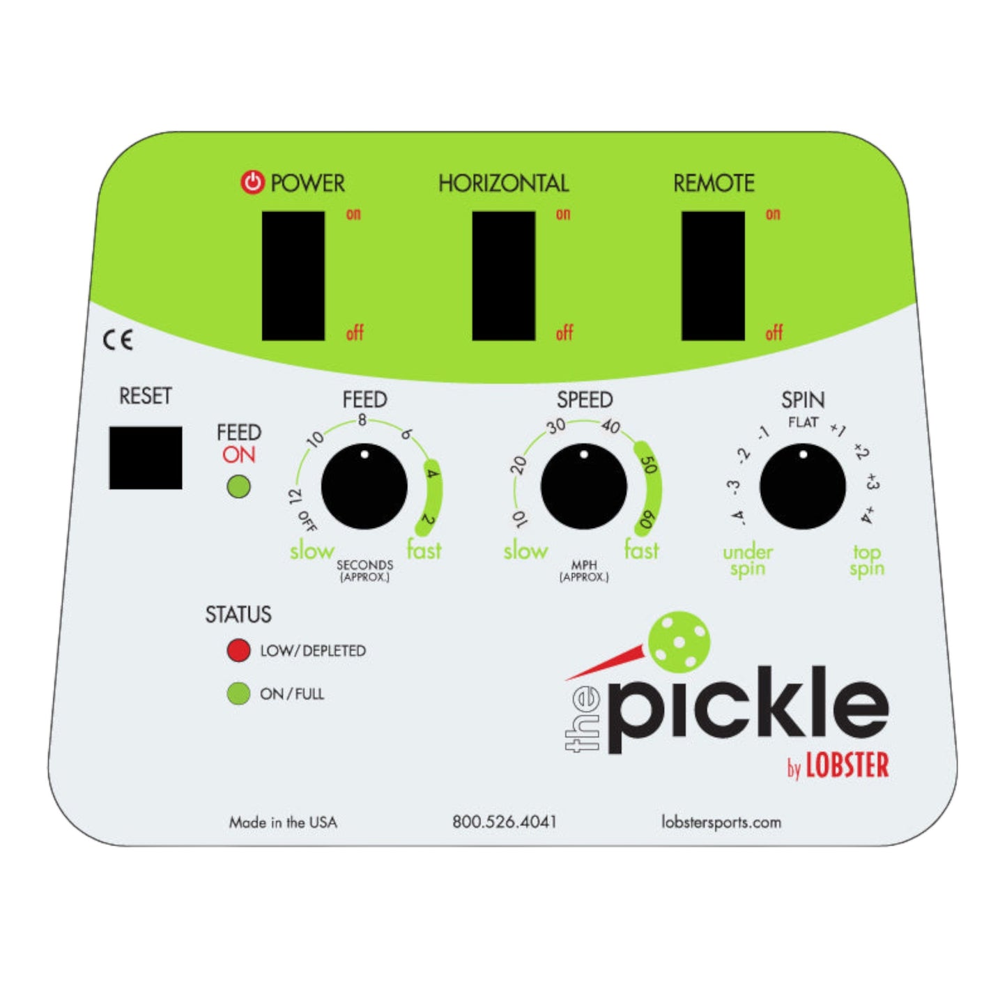 THE PICKLE PICKELBALL MACHINE PANEL