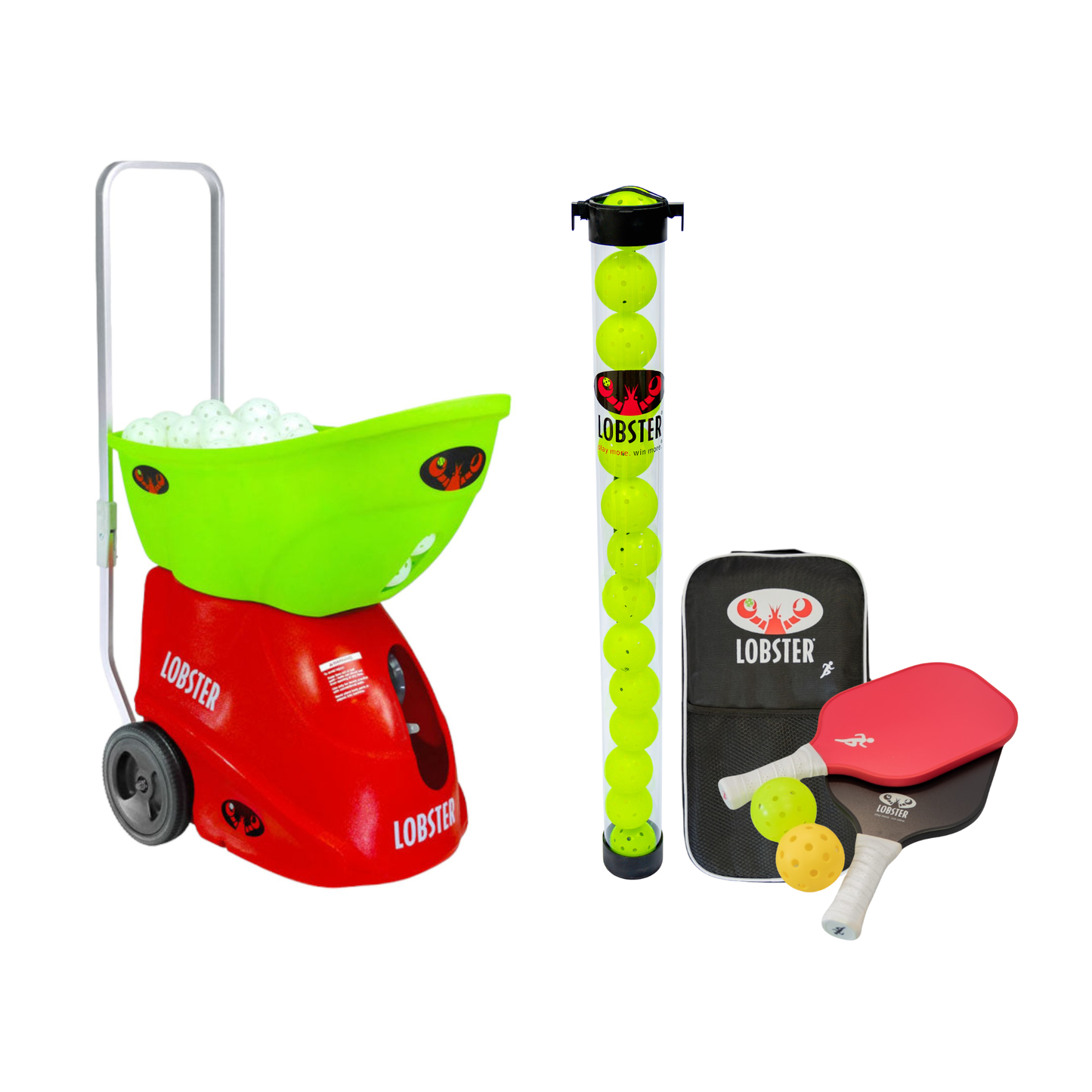 The pickle bundle with lobster paddle set and pickleball tube