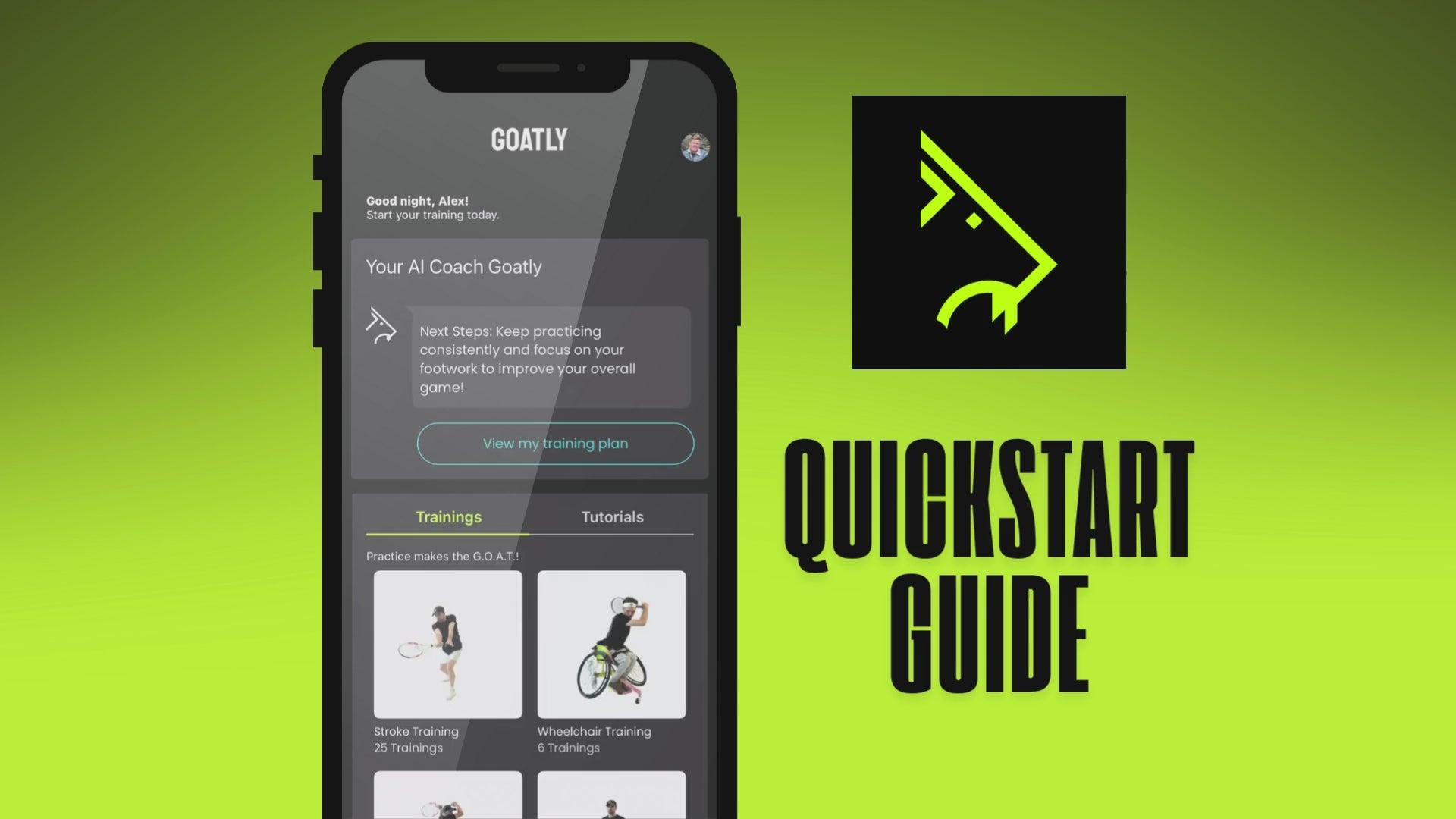 Load video: GOATLY APP TUTORIAL