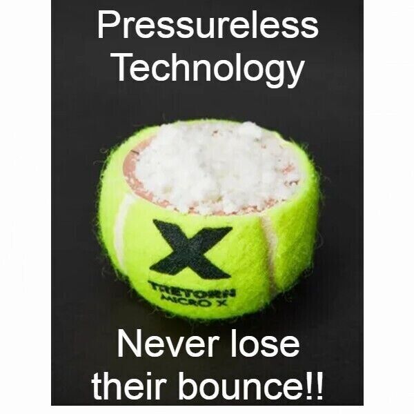 Tretorn Micro-X Tennisbälle (Gelb/Weiß zweifarbig- 72 Bälle)
